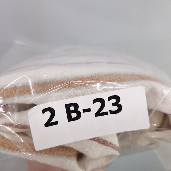 Madewell Linen Blend Slit Midi Skirt Twist-Front Sarong Stripe Women's Size 2 - Picture 13 of 13